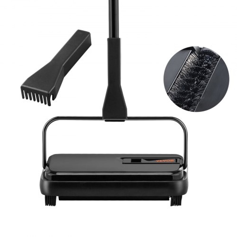 Manual Carpet Sweeper For Floors Rugs Pet Hair 7