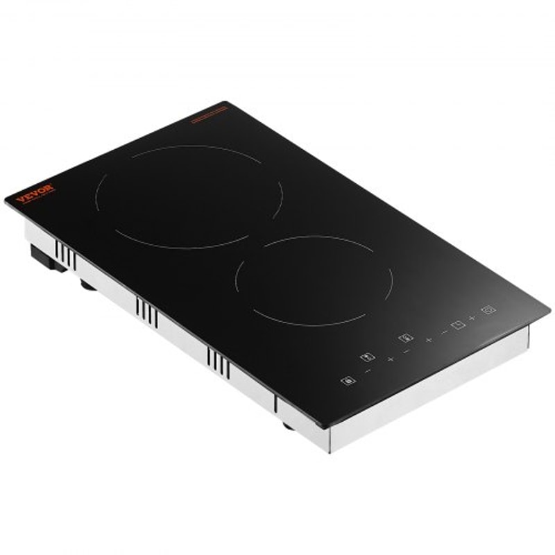 Built In Electric Cooktop 2 Burner Ceramic Stove Top With Sensor Touch Control Timer 7