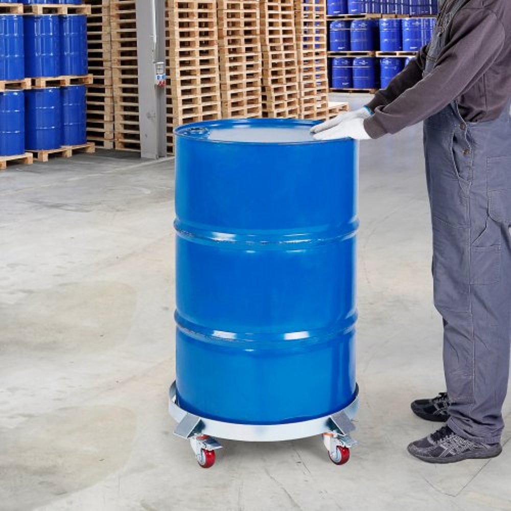 Heavy Duty 55 Gallon Drum Dolly Cart 1000lb Capacity 5