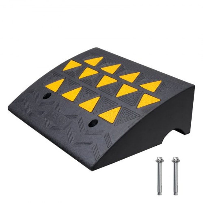 Heavy Duty 6 Rubber Curb Ramp Driveway Ramp 0