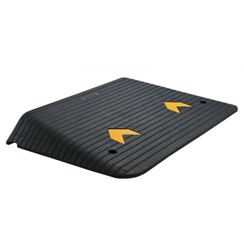 Premium Rubber Threshold Ramp Rise Heavy Duty Wheelchair & Curb Ramp with Non Slip Surface