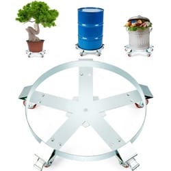 heavy duty 55 gallon drum dolly cart with swivel casters