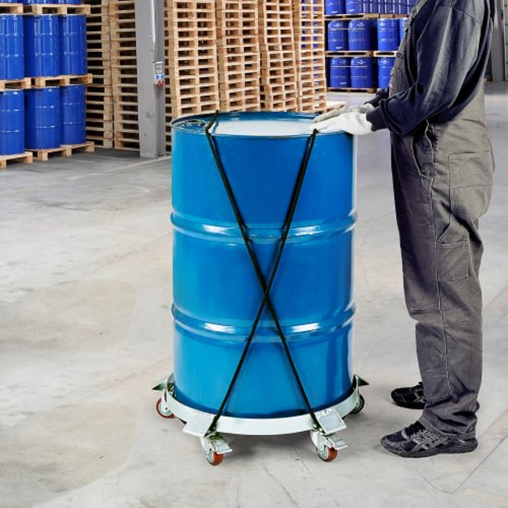 Heavy Duty 55 Gallon Drum Dolly Cart With Swivel Casters 5