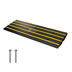 heavy duty rubber driveway curb ramp 2.6" threshold ramp for garage & loading dock