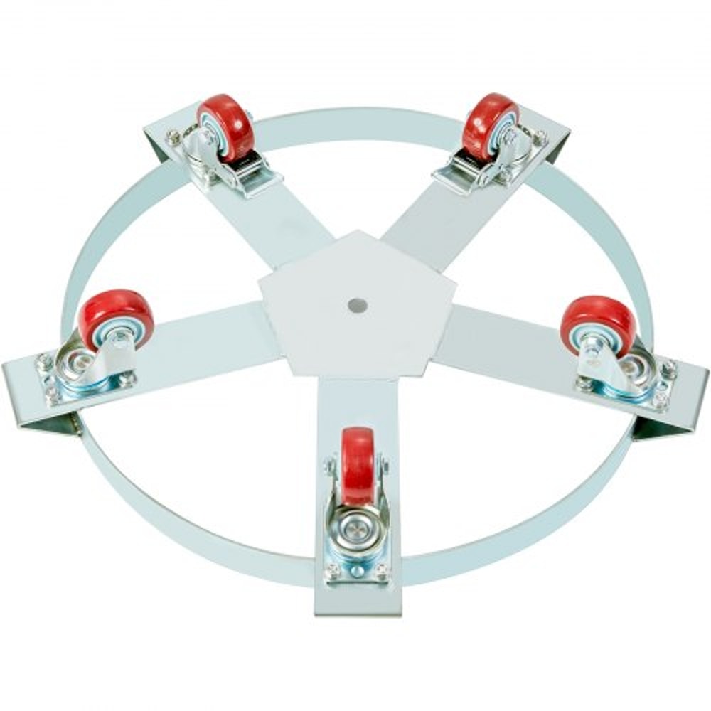 Heavy Duty 55 Gallon Drum Dolly Cart With Swivel Casters 9
