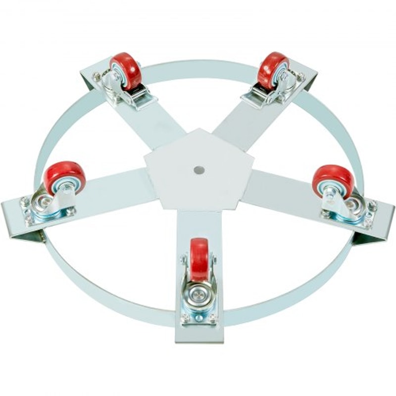 Heavy Duty 55 Gallon Drum Dolly Cart With Swivel Casters 9