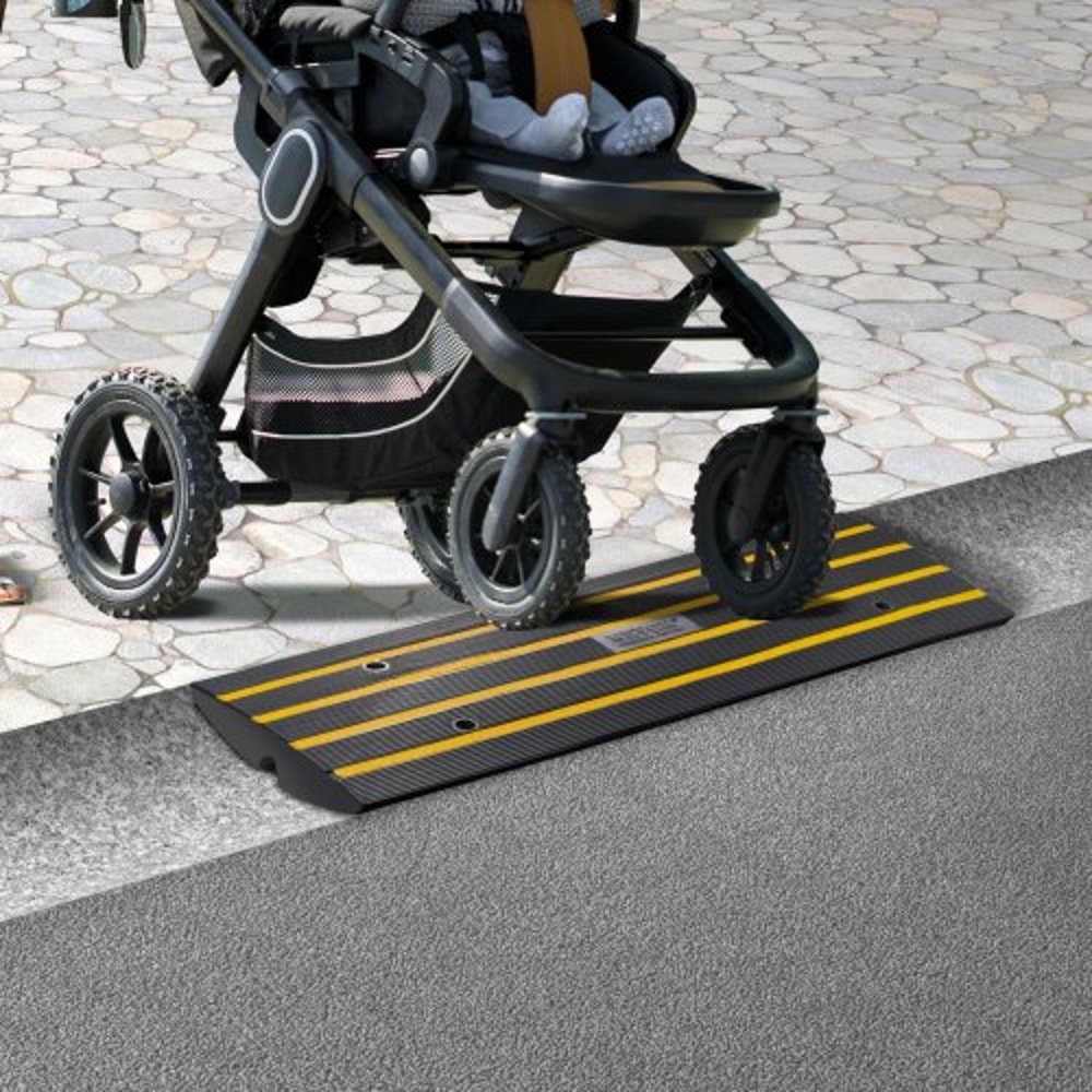 Heavy Duty Rubber Driveway Curb Ramp 26 Threshold Ramp For Garage Loading Dock 6