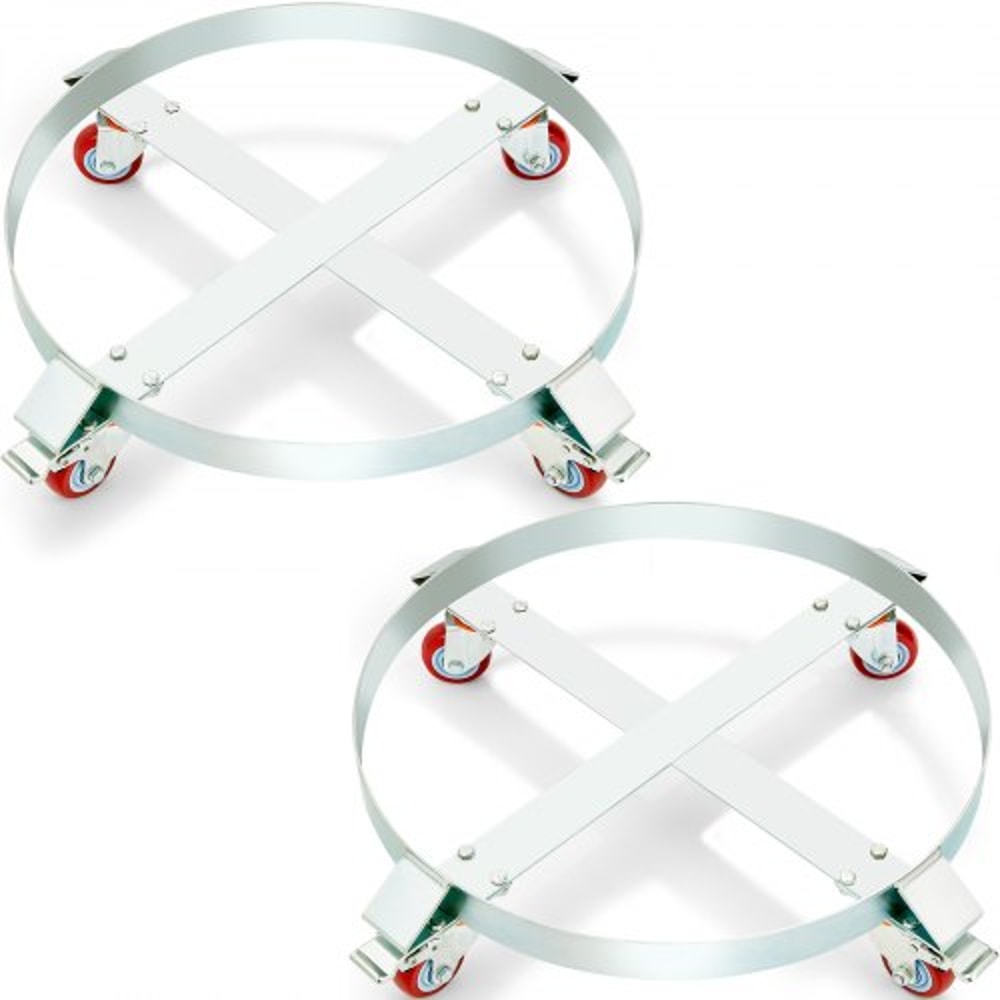 Premium Steel 55 Gallon Drum Dolly Cart With 1000lbs Load Capacity 0
