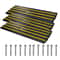 Heavy Duty Rubber Driveway Curb Ramps Expandable Threshold Ramp Set 0