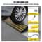 Heavy Duty Rubber Driveway Curb Ramps Expandable Threshold Ramp Set 2