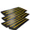 Heavy Duty Rubber Driveway Curb Ramps Expandable Threshold Ramp Set 8