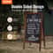 Rustic Wooden A Frame Chalkboard Sign With Chalk Magnetic Eraser Double Sided Sidewalk Display Boa 1