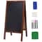 Rustic Wooden A Frame Chalkboard Sign With Chalk Magnetic Eraser Double Sided Sidewalk Display Boa 7