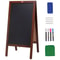 Rustic Wooden A Frame Chalkboard Sign With Chalk Magnetic Eraser Double Sided Sidewalk Display Boa 7