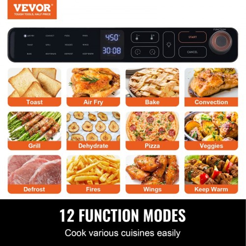 12in1 Air Fryer Toaster Oven With 25L Convection Oven For Home Commercial Use 1