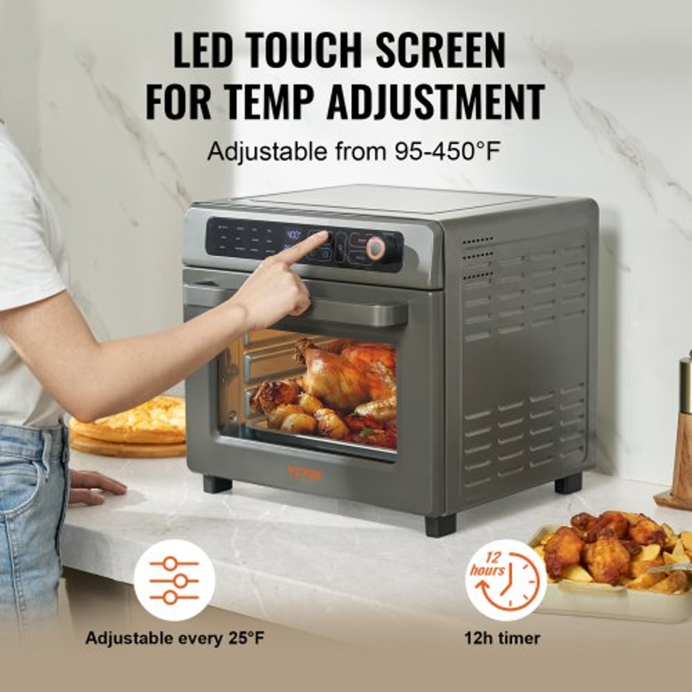 12in1 Air Fryer Toaster Oven With 25L Convection Oven For Home Commercial Use 3