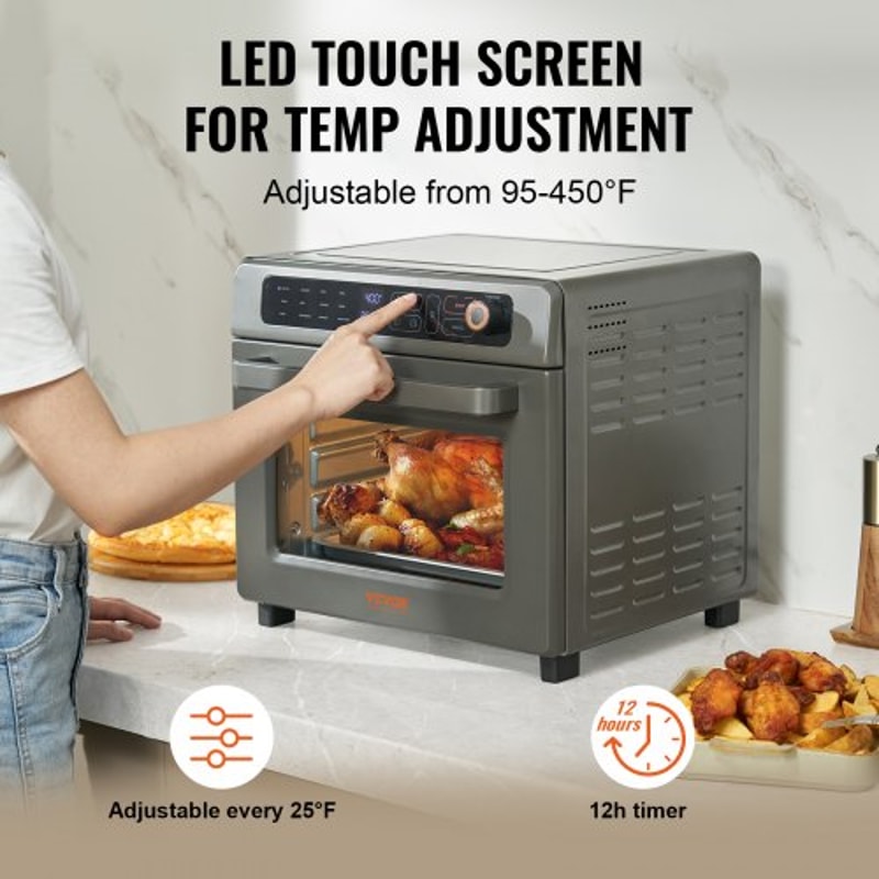 12in1 Air Fryer Toaster Oven With 25L Convection Oven For Home Commercial Use 3