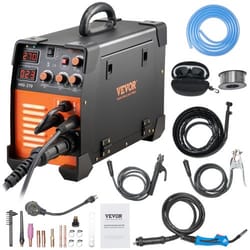 mig inverter welder machine 270a, flux core & tig mma combo