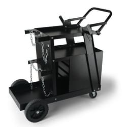 heavy duty 2 tier welding cart with 4 drawers & tank storage mobile welder cart organizer