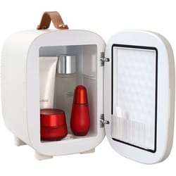 4l portable skincare & makeup fridge ac/dc cooler & warmer tiny refrigerator