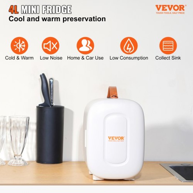 4L Portable Skincare Makeup Fridge ACDC Cooler Warmer Tiny Refrigerator 1