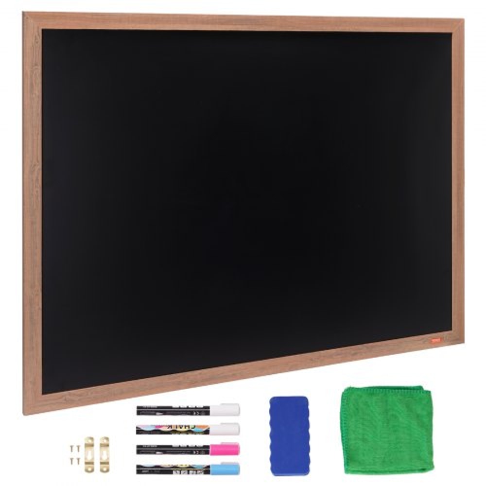 Large Chalkboard Sign Wall Hanging Magnetic Chalkboard With Wood Frame 0