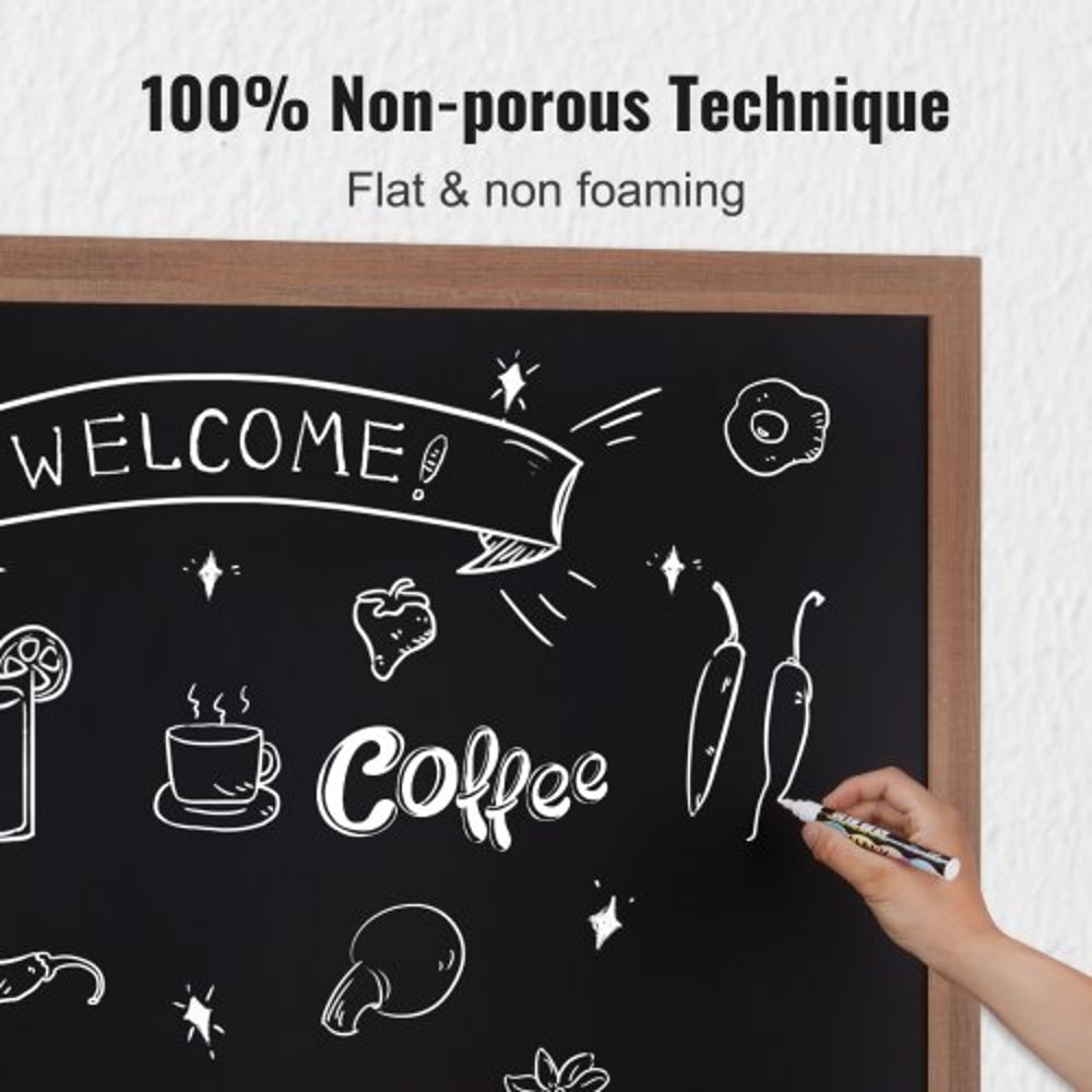 Large Chalkboard Sign Wall Hanging Magnetic Chalkboard With Wood Frame 2