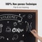 Large Chalkboard Sign Wall Hanging Magnetic Chalkboard With Wood Frame 2