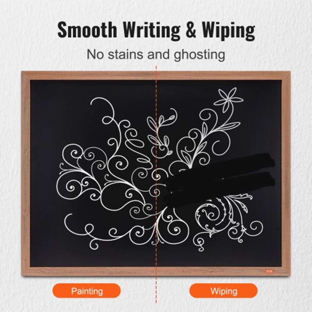 Large Chalkboard Sign Wall Hanging Magnetic Chalkboard With Wood Frame 3