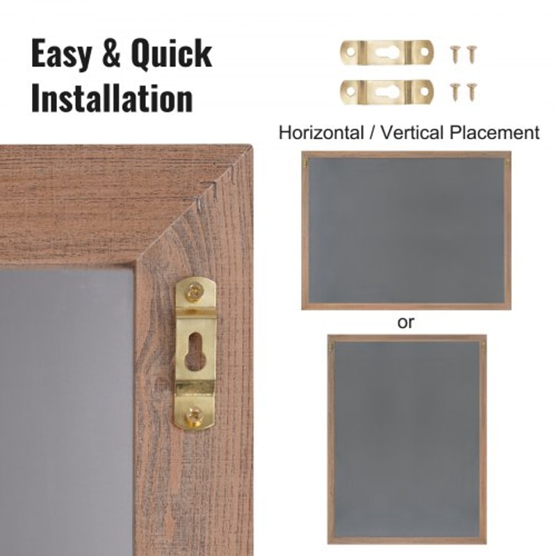 Large Chalkboard Sign Wall Hanging Magnetic Chalkboard With Wood Frame 4