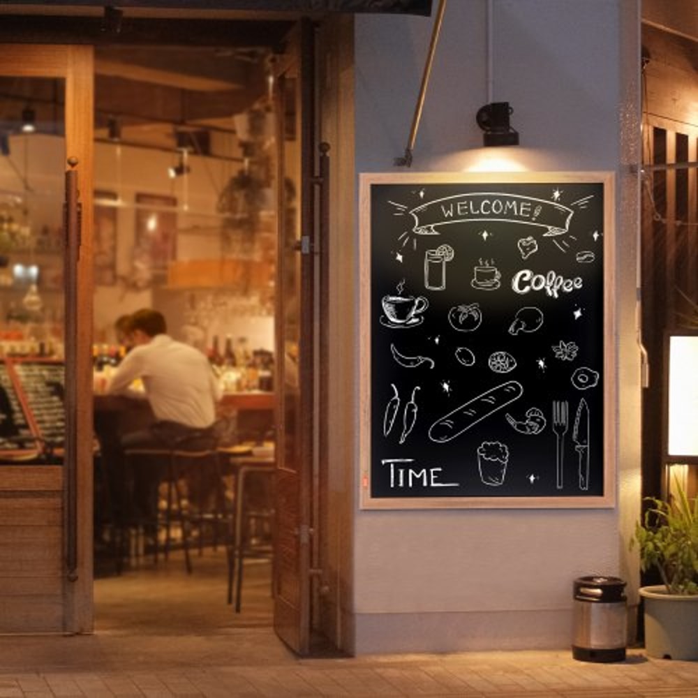 Large Chalkboard Sign Wall Hanging Magnetic Chalkboard With Wood Frame 6