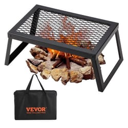 heavy duty portable campfire grill for outdoor cooking