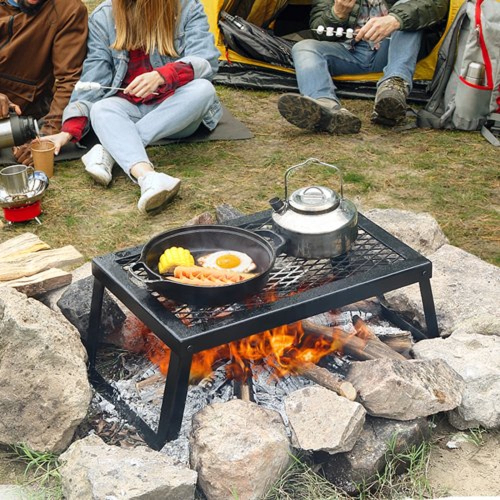 Heavy Duty Portable Campfire Grill For Outdoor Cooking 5