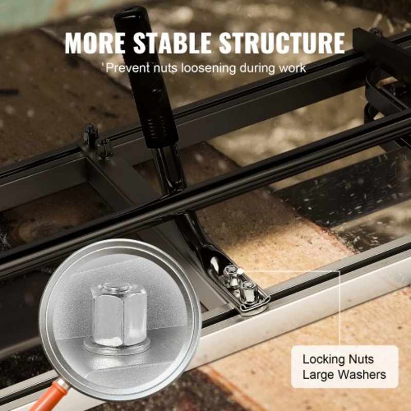 Portable Guide Bar Sawmill Adjustable Chainsaw Mill For Wood Lumber Cutting 2