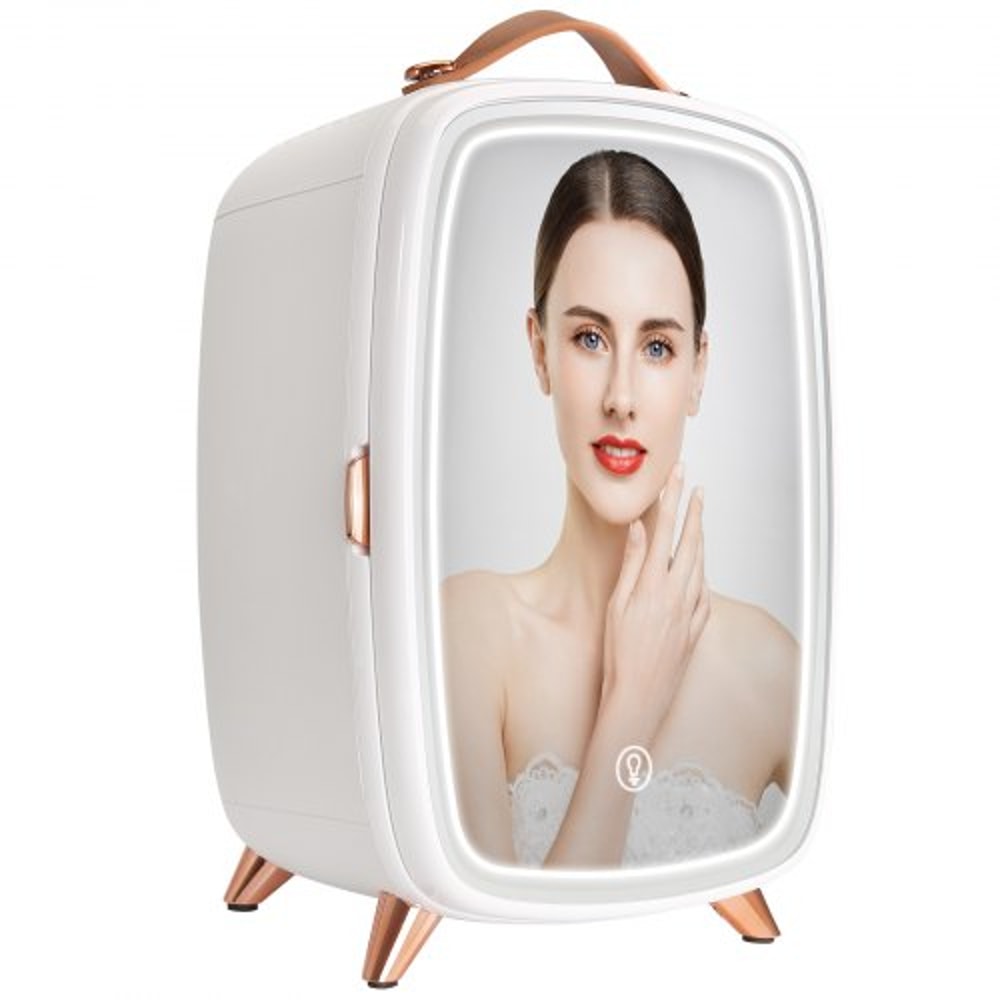 Portable Skincare Cosmetic Mini Fridge 6L With LED Mirror 9