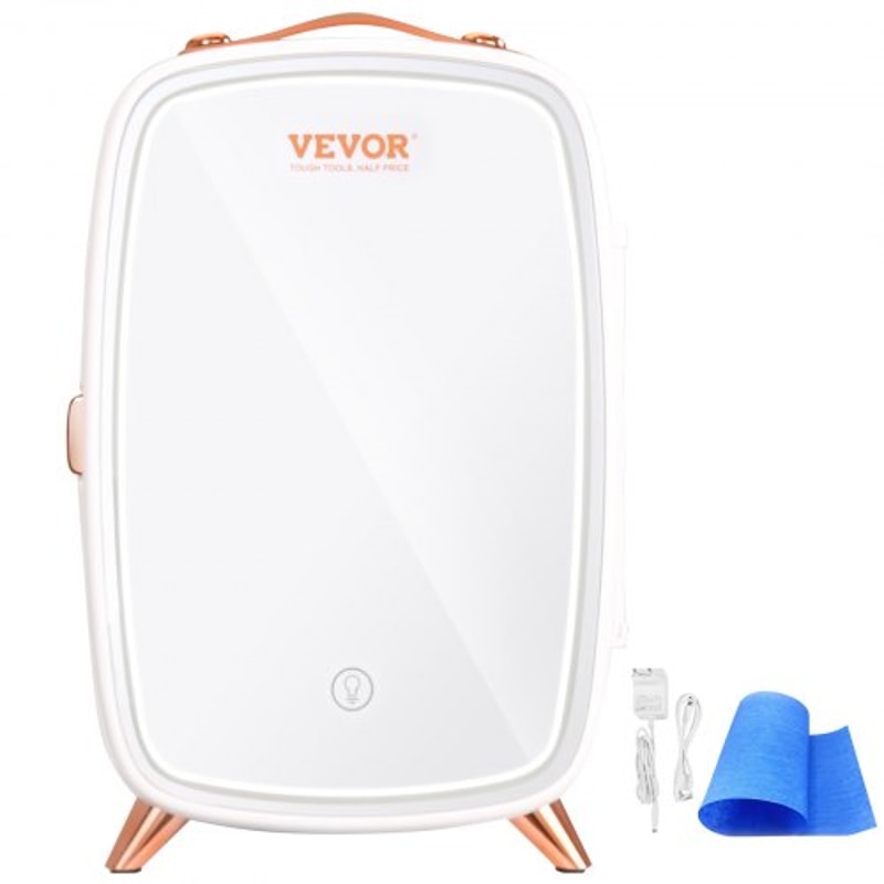 Portable Skincare Cosmetic Mini Fridge 6L With LED Mirror 8