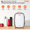 6L Skincare & Cosmetic Mini Fridge with LED Mirror and Quiet Cooling