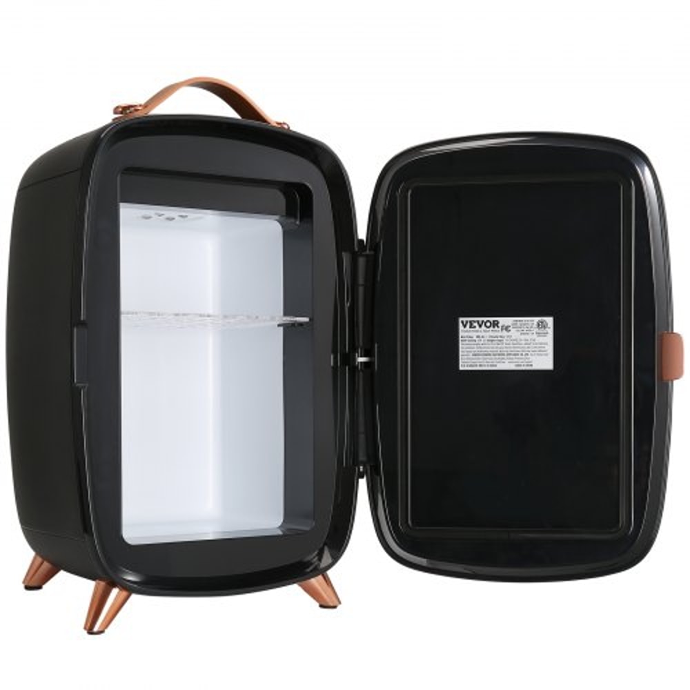 6L Skincare & Cosmetic Mini Fridge with LED Mirror and Quiet Cooling
