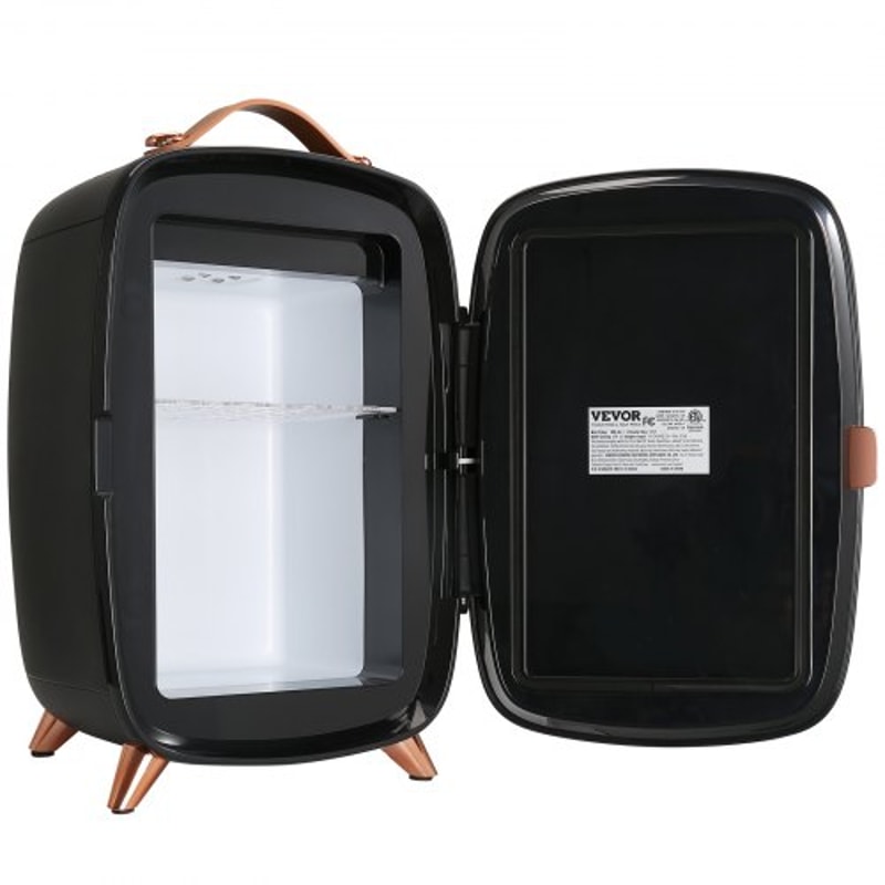 6L Skincare & Cosmetic Mini Fridge with LED Mirror and Quiet Cooling