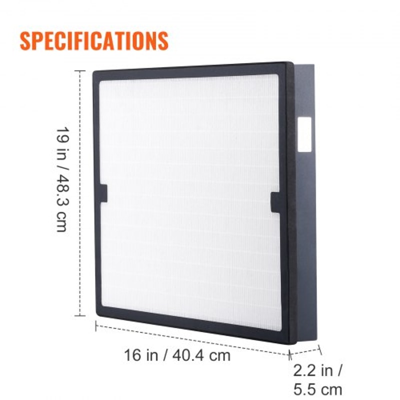 High Efficiency HEPA Air Filter Replacement for Air Purifiers & Scrubbers