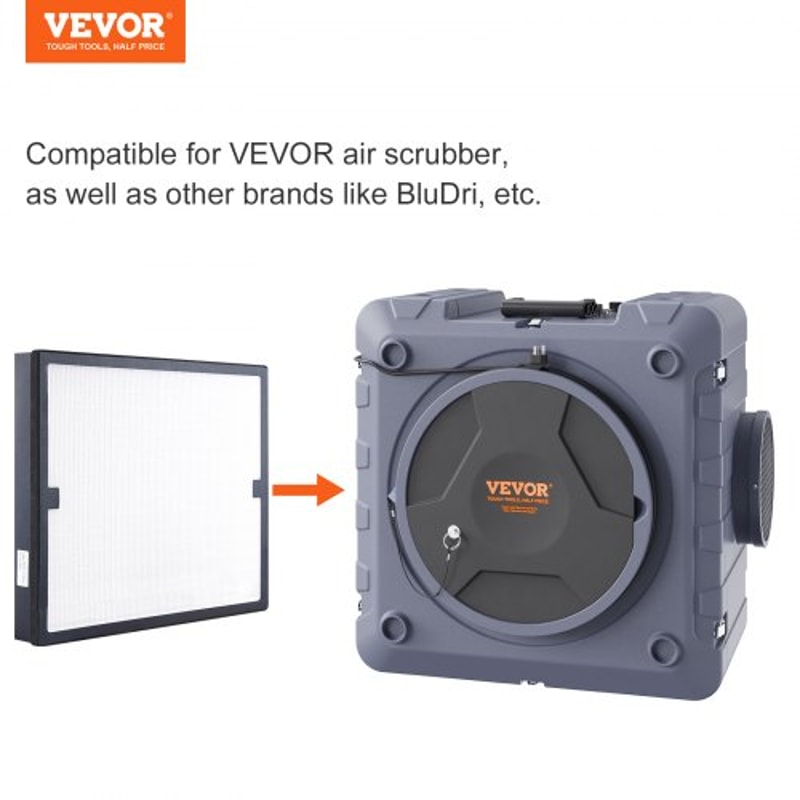 High Efficiency HEPA Air Filter Replacement for Air Purifiers & Scrubbers