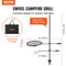 Portable 360° Adjustable Campfire Grill Grate for Outdoor Fire Pit Cooking