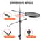 Portable 360° Adjustable Campfire Grill Grate for Outdoor Fire Pit Cooking