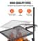 360° Swivel Campfire Grill with Heavy Duty Steel Fire Pit Grate