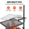 360° Swivel Campfire Grill with Heavy Duty Steel Fire Pit Grate