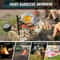 360° Swivel Campfire Grill with Heavy Duty Steel Fire Pit Grate