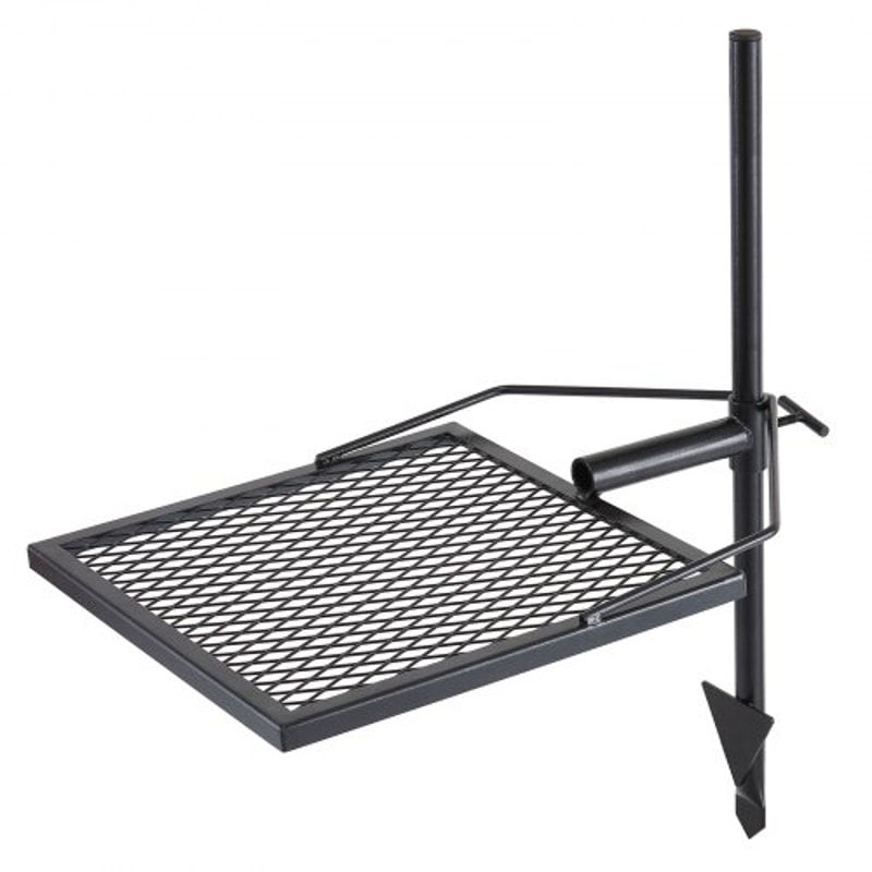 360° Swivel Campfire Grill with Heavy Duty Steel Fire Pit Grate