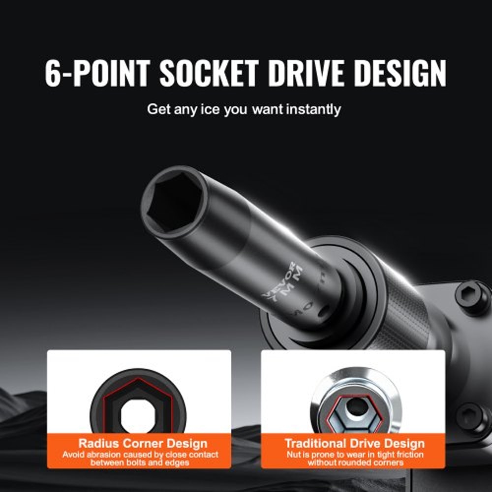 90 Piece Drive Impact Socket Set With Cr Mo Alloy Sockets 3