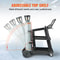 Heavy Duty 3 Tier Welding Cart With 400lb Capacity 360 Wheels 4