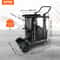 Premium Heavy Duty Welder Cart with Lockable Cabinet & 360° Swivel Wheels